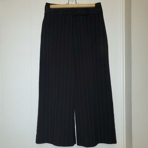 Women's black and light gray pinstripe dress pants